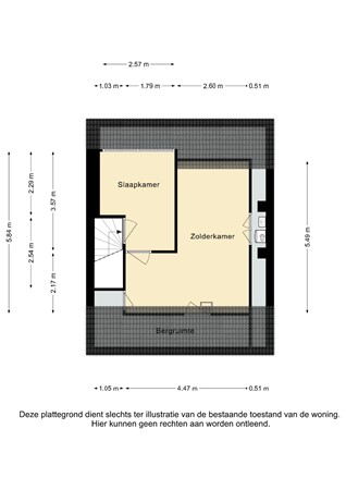 Plattegrond - Eikenderweg 115, 6411 VK Heerlen - Eikenderweg 115 Heerlen - Zolder 2D.jpg